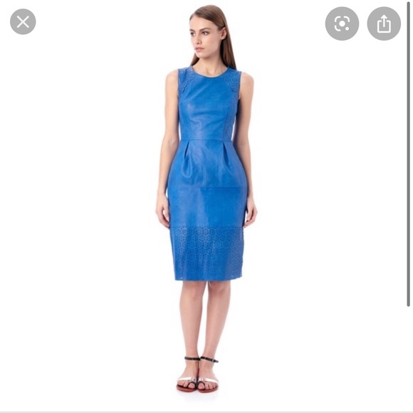 French Connection Dresses & Skirts - French Connection genuine leather Dress size 6